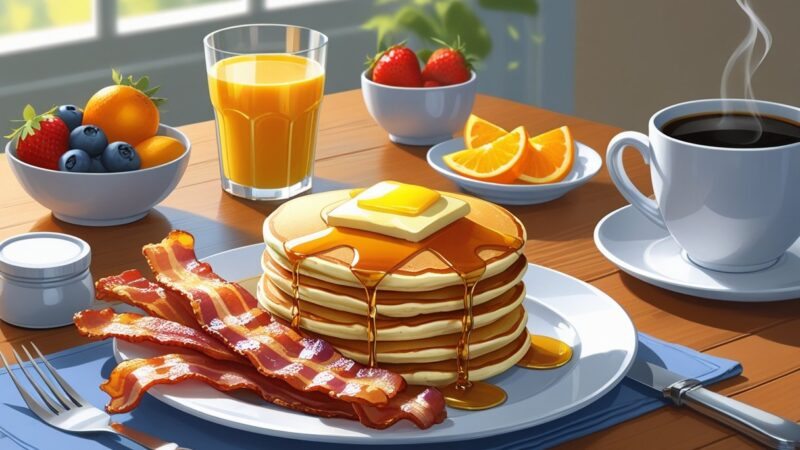 Como é o café da manhã americano? Descubra pratos e tradições