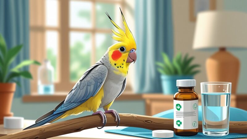 Pode dar dipirona para calopsita? Riscos, cuidados e alternativas