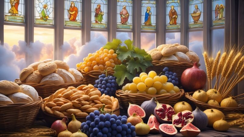 Sonhar com Muita Comida Segundo a Bíblia: Abundância, Sinais e Mensagens